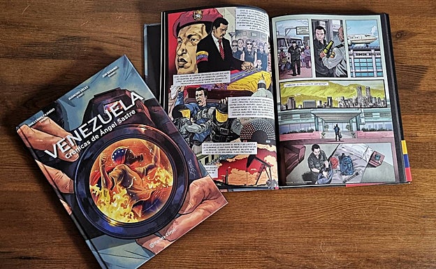 El cómic ha buscado una estética realista con la inclusión de fotos entre las viñetas. 