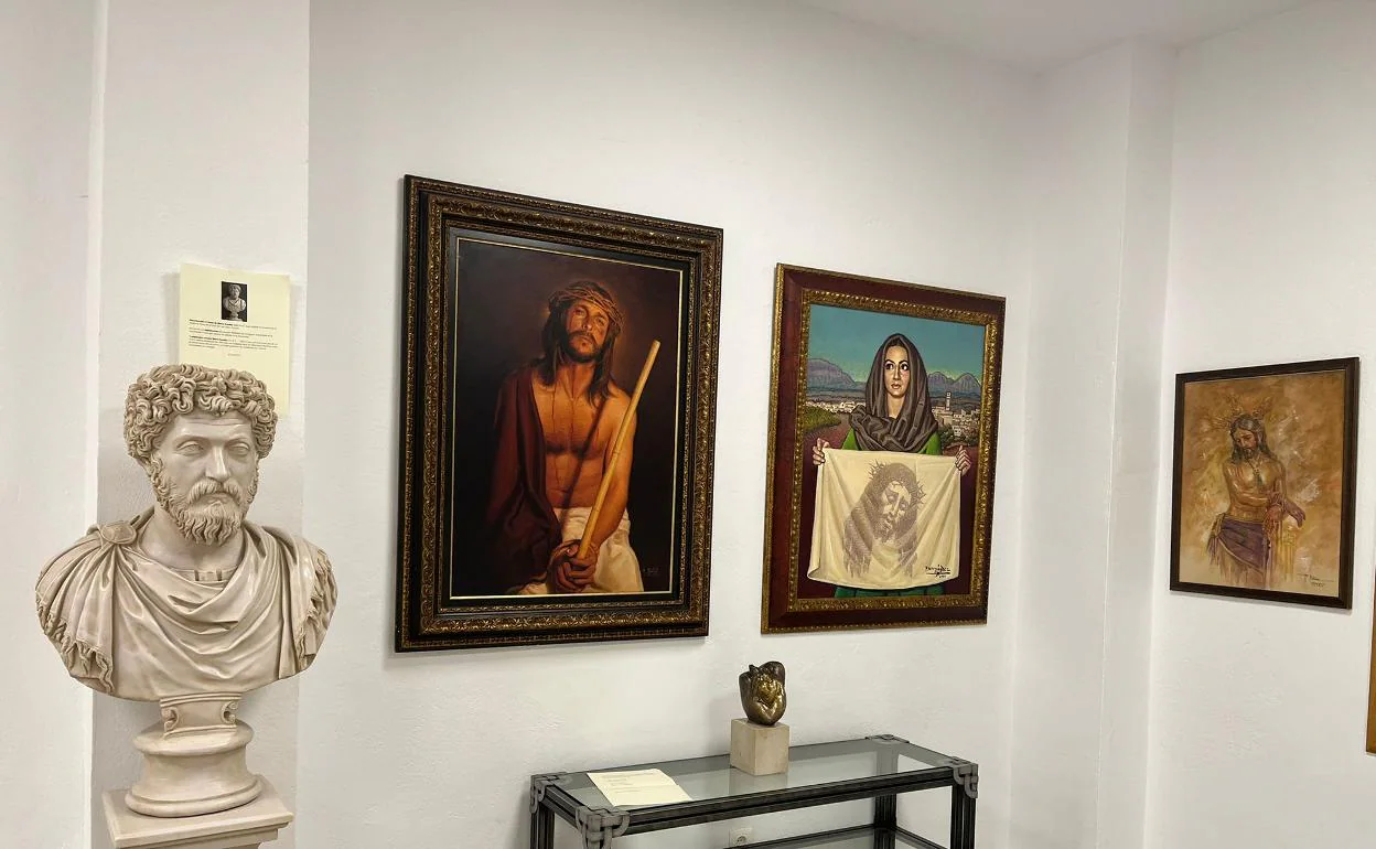 Imagen de varias de las piezas que se exponen en el nuevo espacio museístico de Riogordo. 
