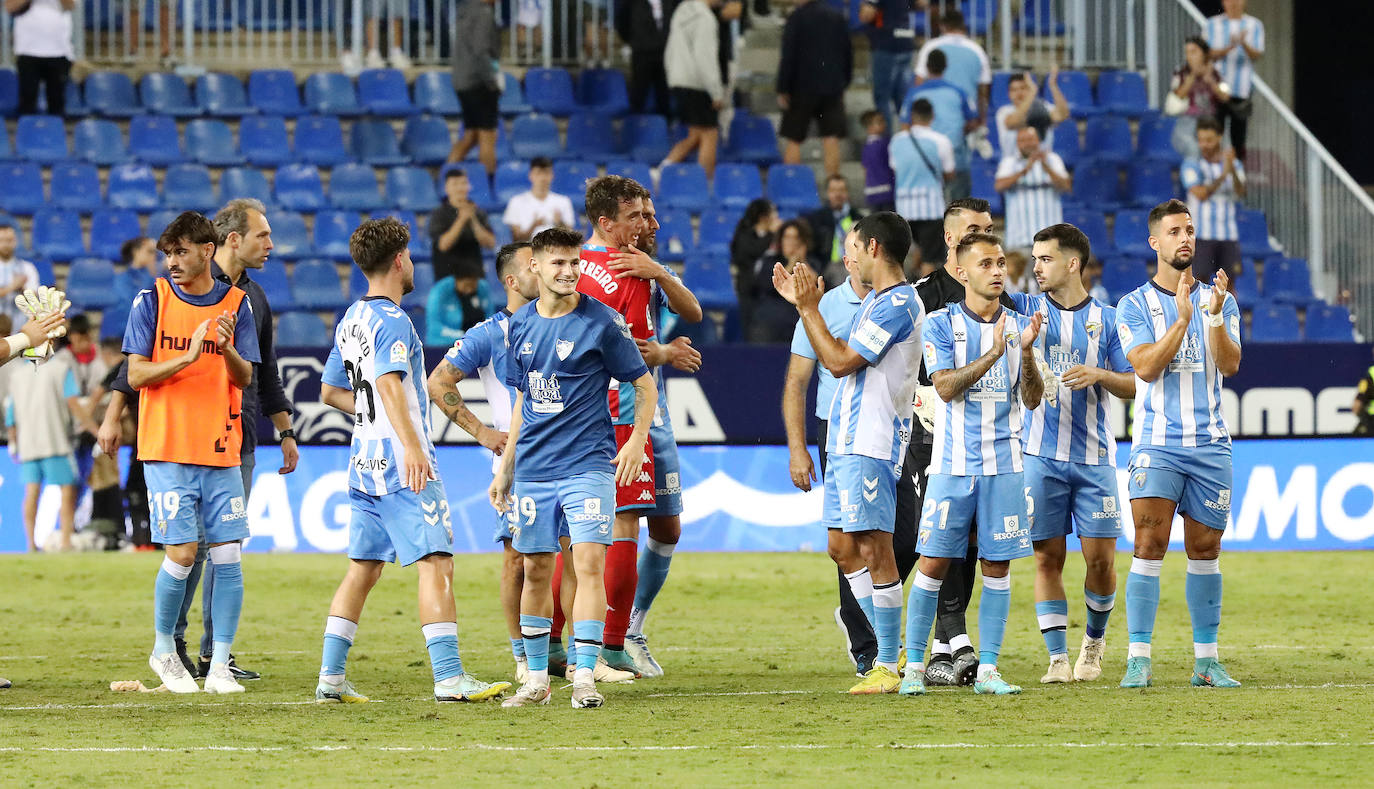 El Málaga se adelantó en el minuto 4 por medio de Cristian 