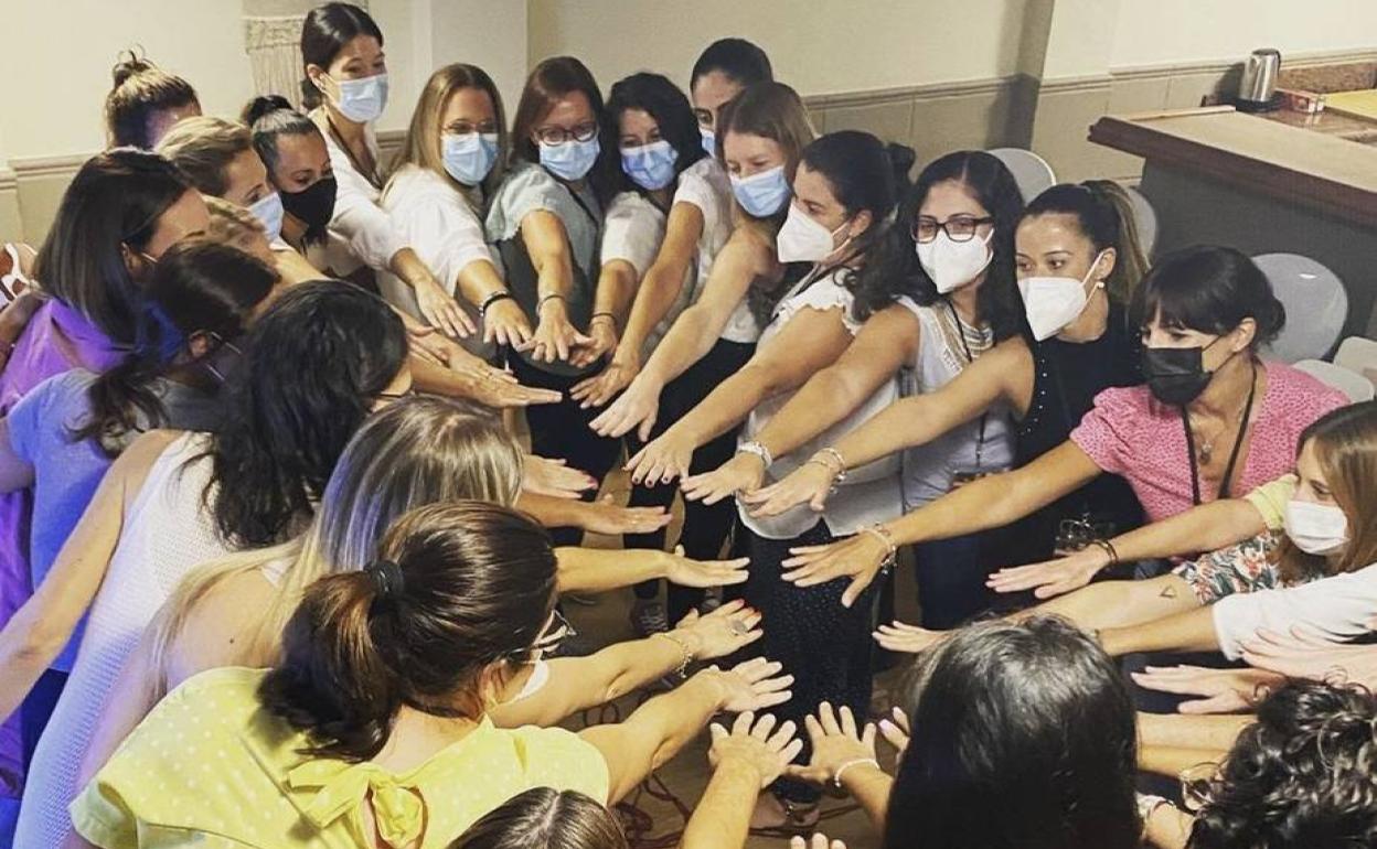 El equipo de la escuela malagueña Con C de Cariño.