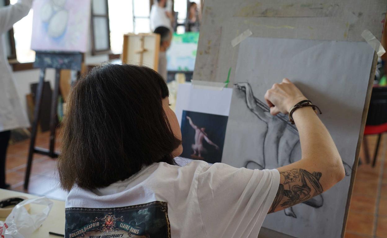 Taller de dibujo y pintura.