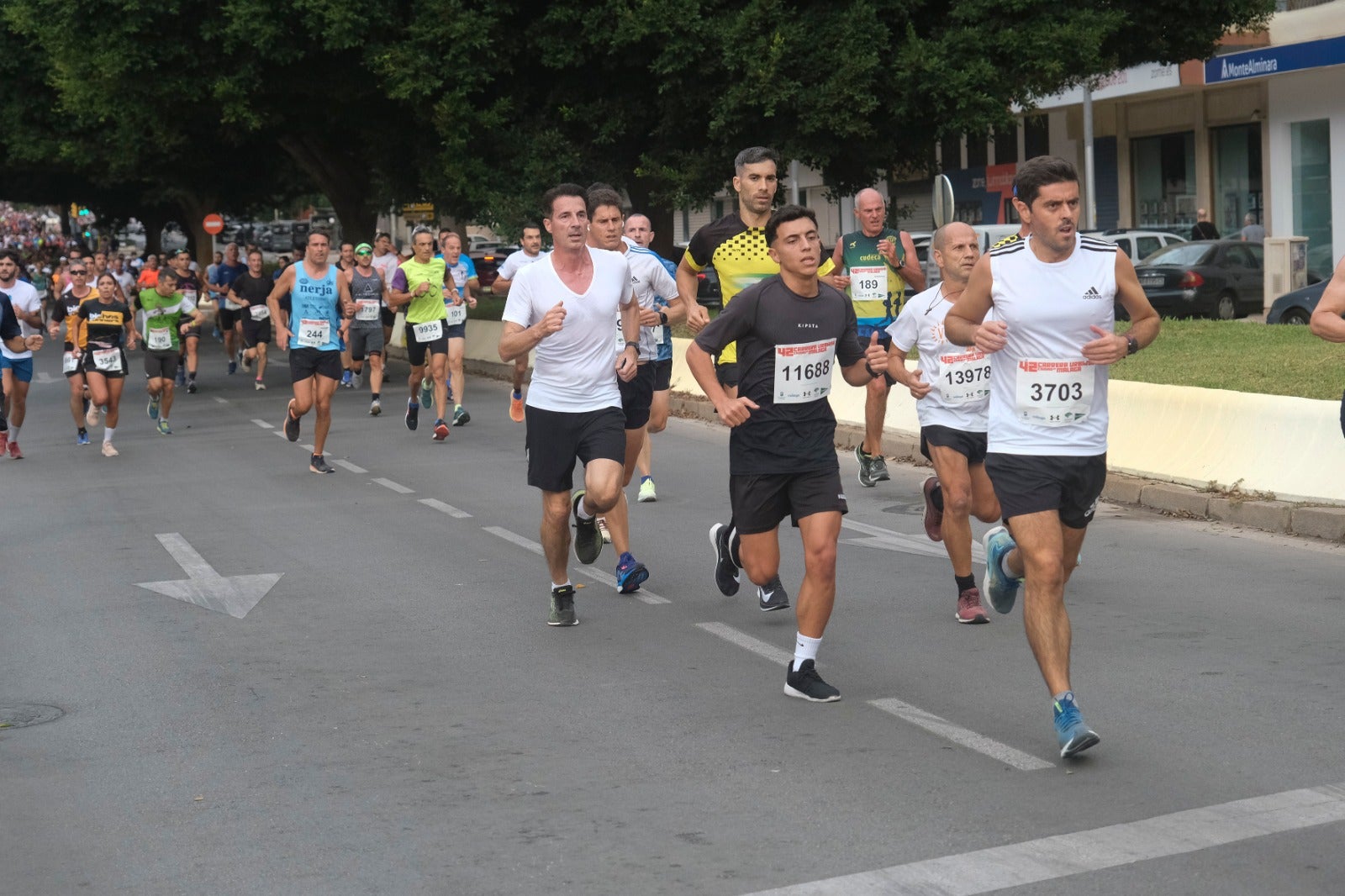 Casi 11.000 atletas participan este domingo en esta prueba que discurre por la capital malagueña.