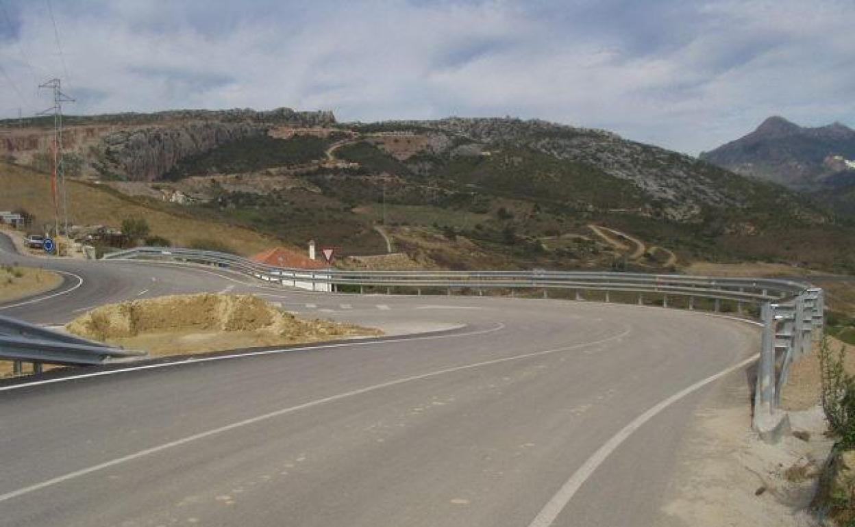 Imagen de archivo de un tramo de la carretera A-377, a la altura de Manilva.