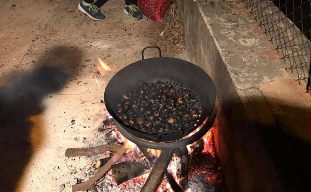 Tostón popular en Genalguacil.