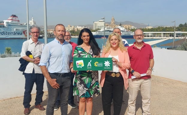 Integrantes de la confluencia de IU, Más País, Equo e Iniciativa del Pueblo Andaluz en la capital. 