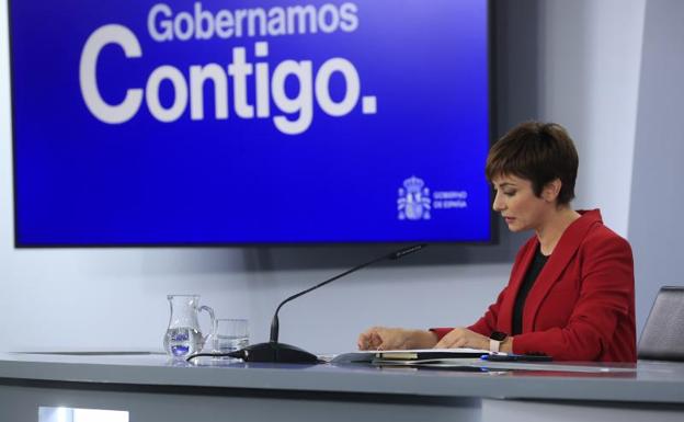 La portavoz del Gobierno, Isabel Rodríguez, comparece tras el Consejo de Ministros. 