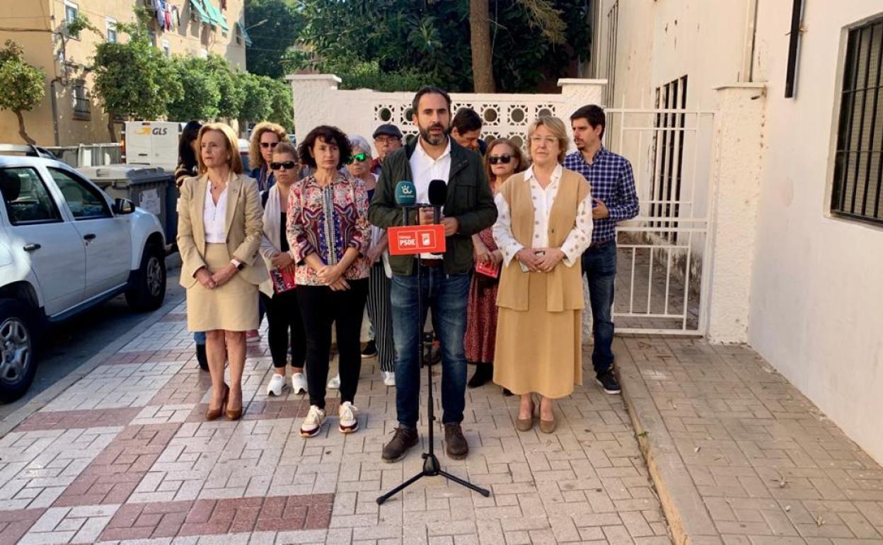 Dani Pérez, durante la rueda de prensa, ayer. 