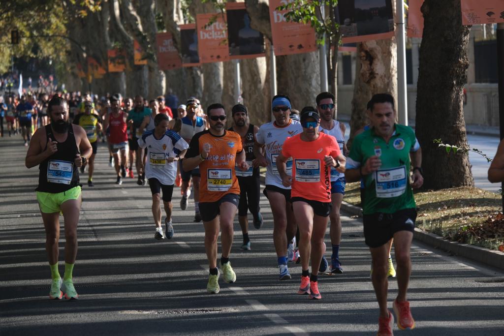 Miles de corredores participan en esta prueba que discurre por 21.097 metros homologados por la Real Federación Española de Atletismo, con sólo diez curvas y seis metros de desnivel desde el punto más alto al más bajo del recorrido.