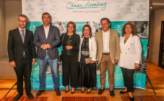 Daniel Rodríguez, Javier Recio, Isabel Serrán, Pilar Rodríguez, Manuel Ramos y Cristina Aguilera.