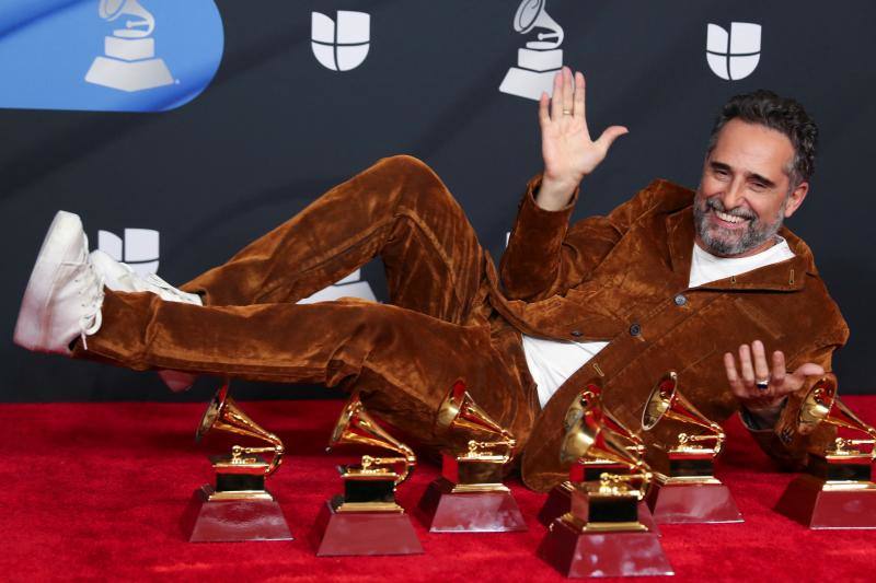 Jorge Drexler fue el más premiado de la noche con seis gramófonos. 