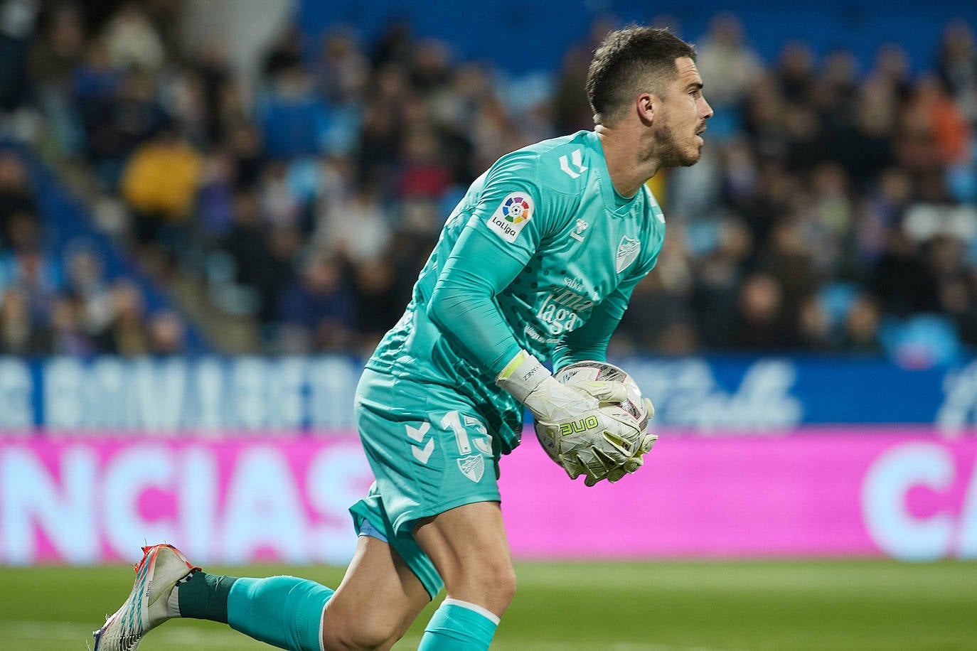 El Málaga abrió el marcador en el minuto 79, pero el Zaragoza empató poco después 