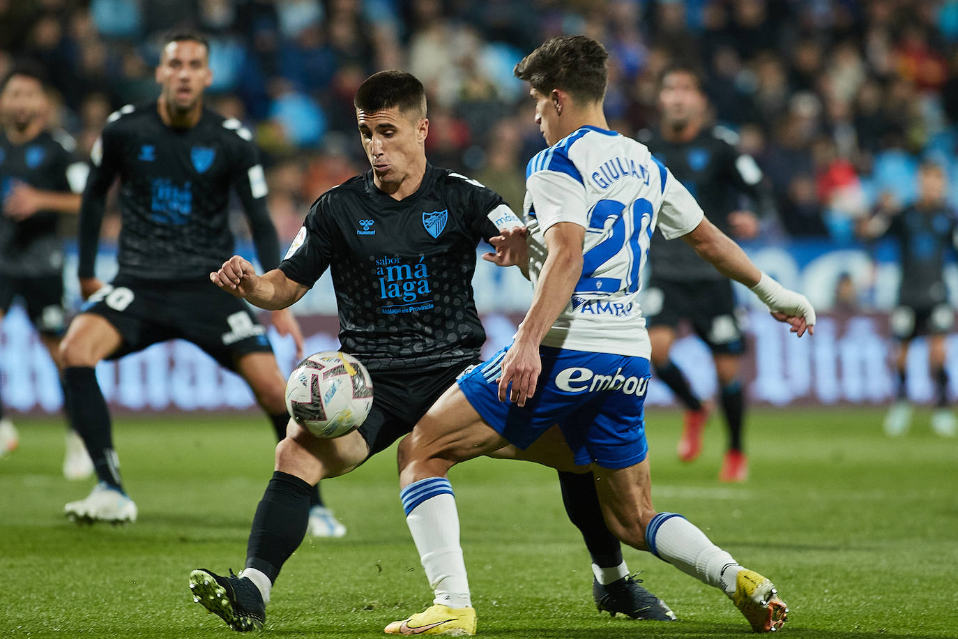 El Málaga abrió el marcador en el minuto 79, pero el Zaragoza empató poco después 