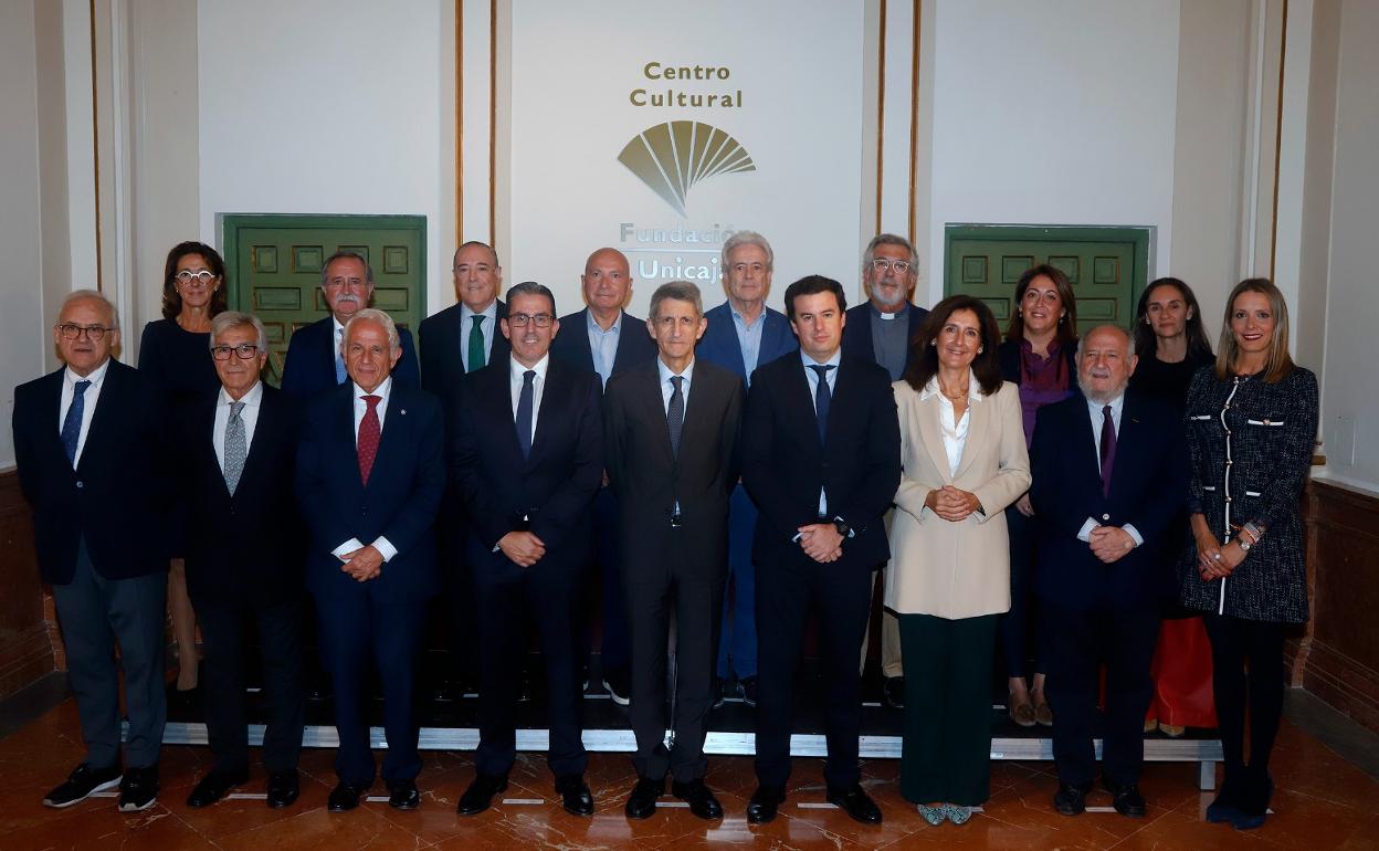 El patronato de la Fundación Bancaria Unicaja, reunido hoy.