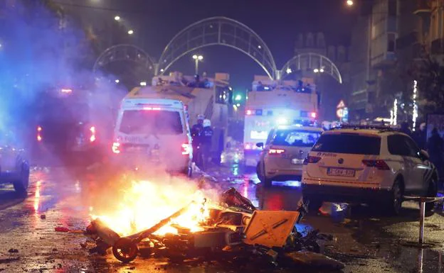 Disturbios en Bélgica tras la victoria de Marruecos
