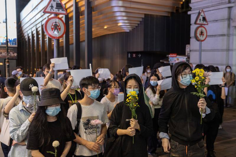 Fotos: China y la revolución de las hojas en blanco