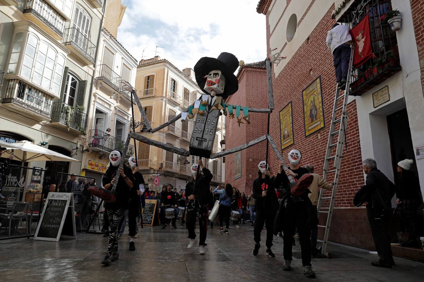 La Invisible, de protesta este sábado por Málaga. 