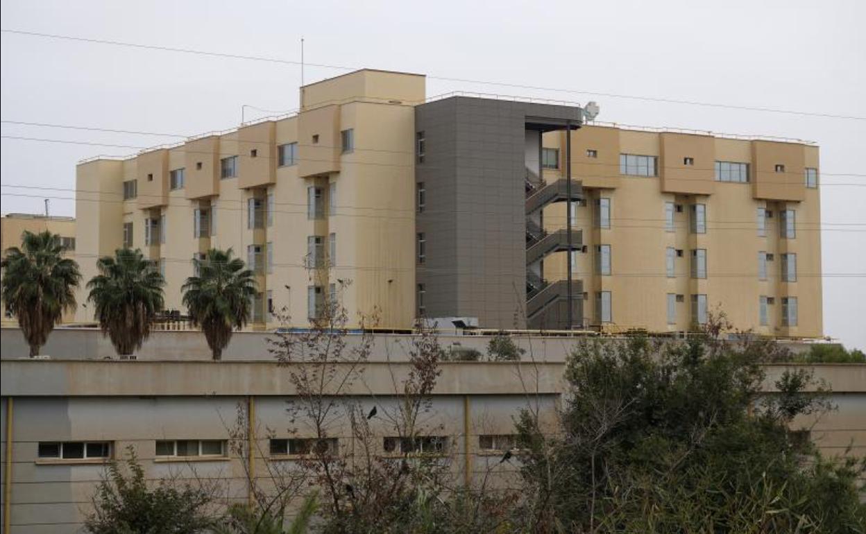 Vista del hospital Clínico de Málaga. 