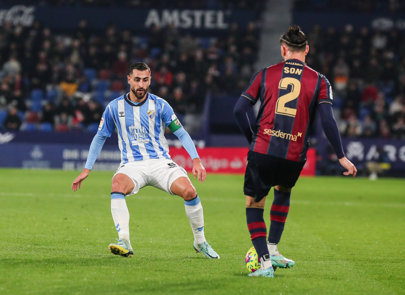 Derrota del Málaga en su visita al Levante. 