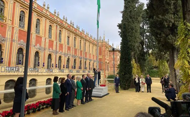 En imágenes, Andalucía celebra el Día de la Bandera en el Palacio de San  Telmo en Sevilla