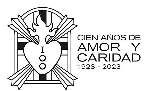 Logo del centenario de la cofradía victoriana.
