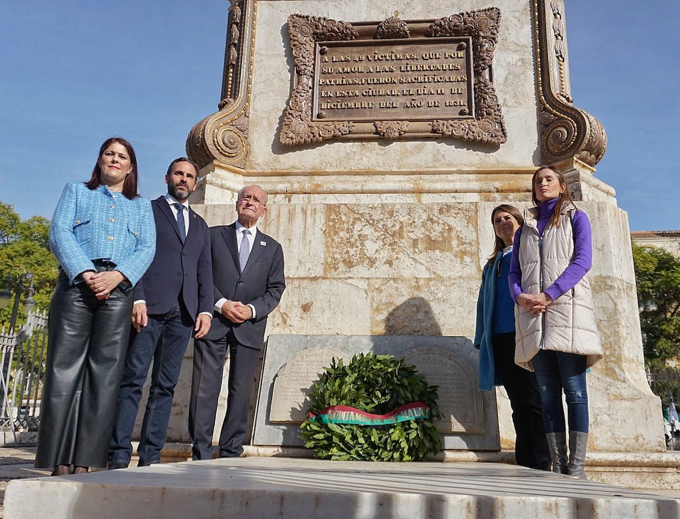 Un acto celebrado en la la plaza de la Merced destaca la figura de este general, ejecutado en las playas de San Andrés el 11 de diciembre de 1831 junto a 48 compañeros