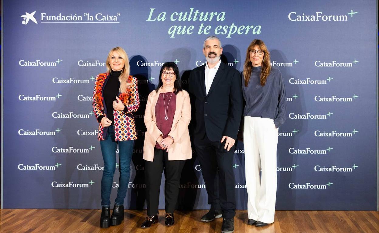 Cayetana Guillén Cuervo, Elisa Durán, Ignasi Miró y Mireia Gubern, ayer en la presentación de la nueva plataforma. 