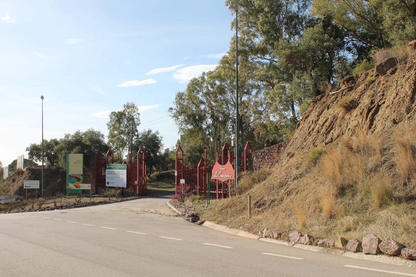 Entrada del parque forestal de la Concepción