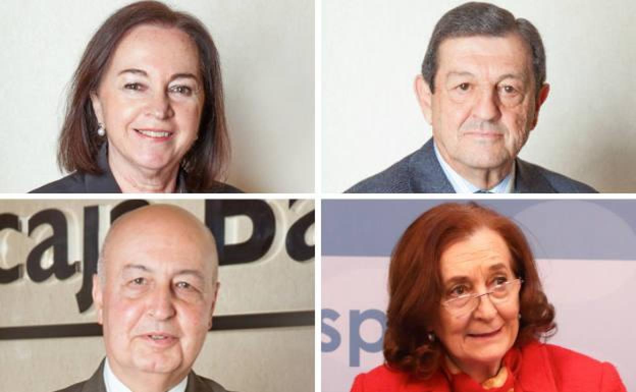 Teresa Sáez, Juan Fraile, Manuel Muela y Petra Mateos. 