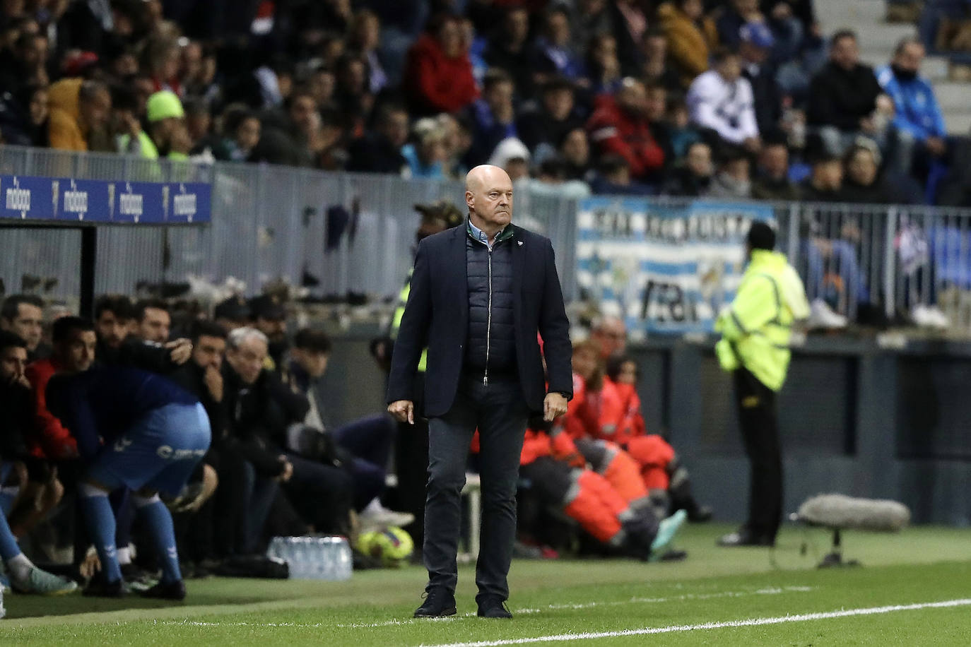 Victoria del Málaga en La Rosaleda con gol de Chavarría