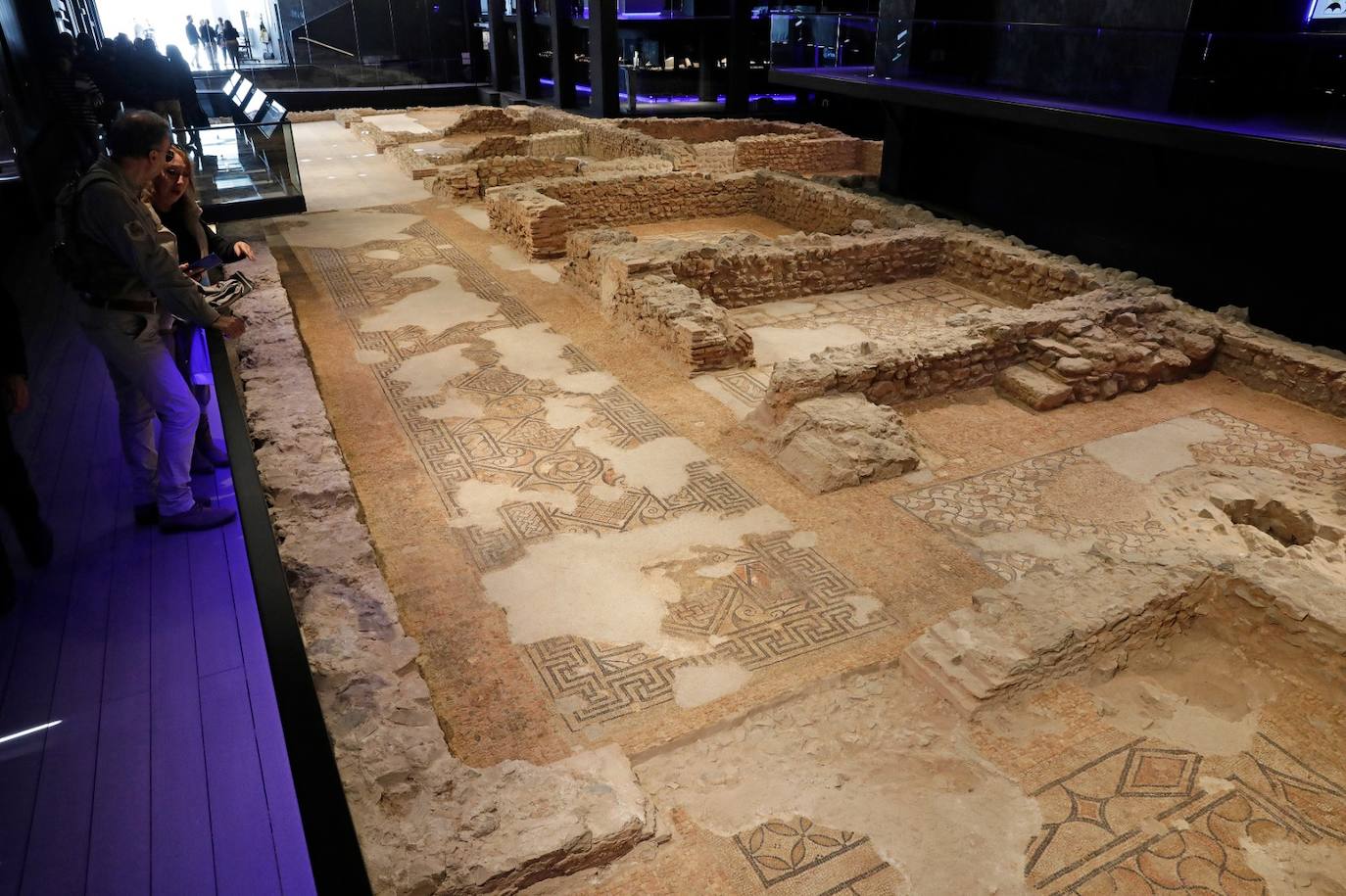 El espacio museístico alberga 13 grandes mosaicos, en un magnífico estado de conservación 