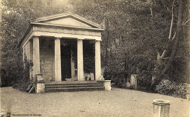 El Museo Loringiano, una de las joyas de la Finca de la Concepción, a principios del siglo XX