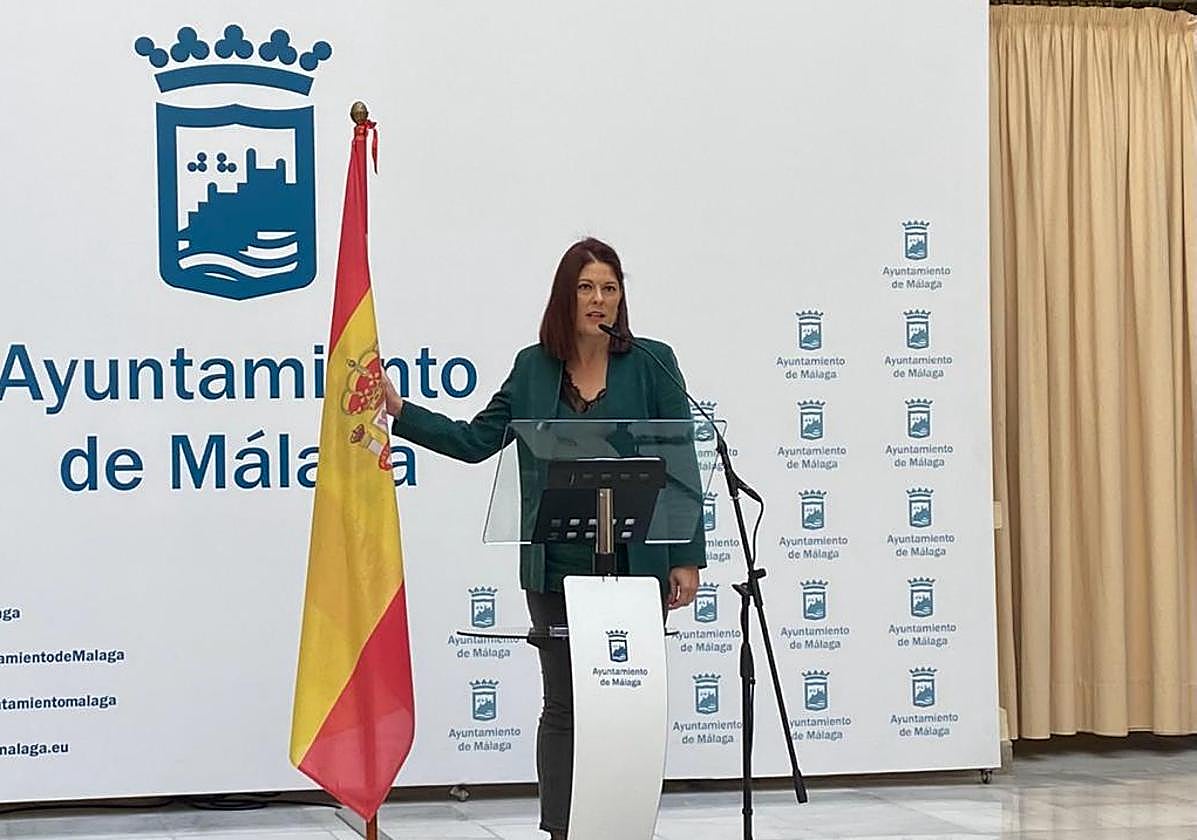 Losada, con la bandera de España.