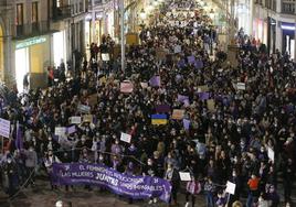 Manifestación del 8-M de 2022 en Málaga