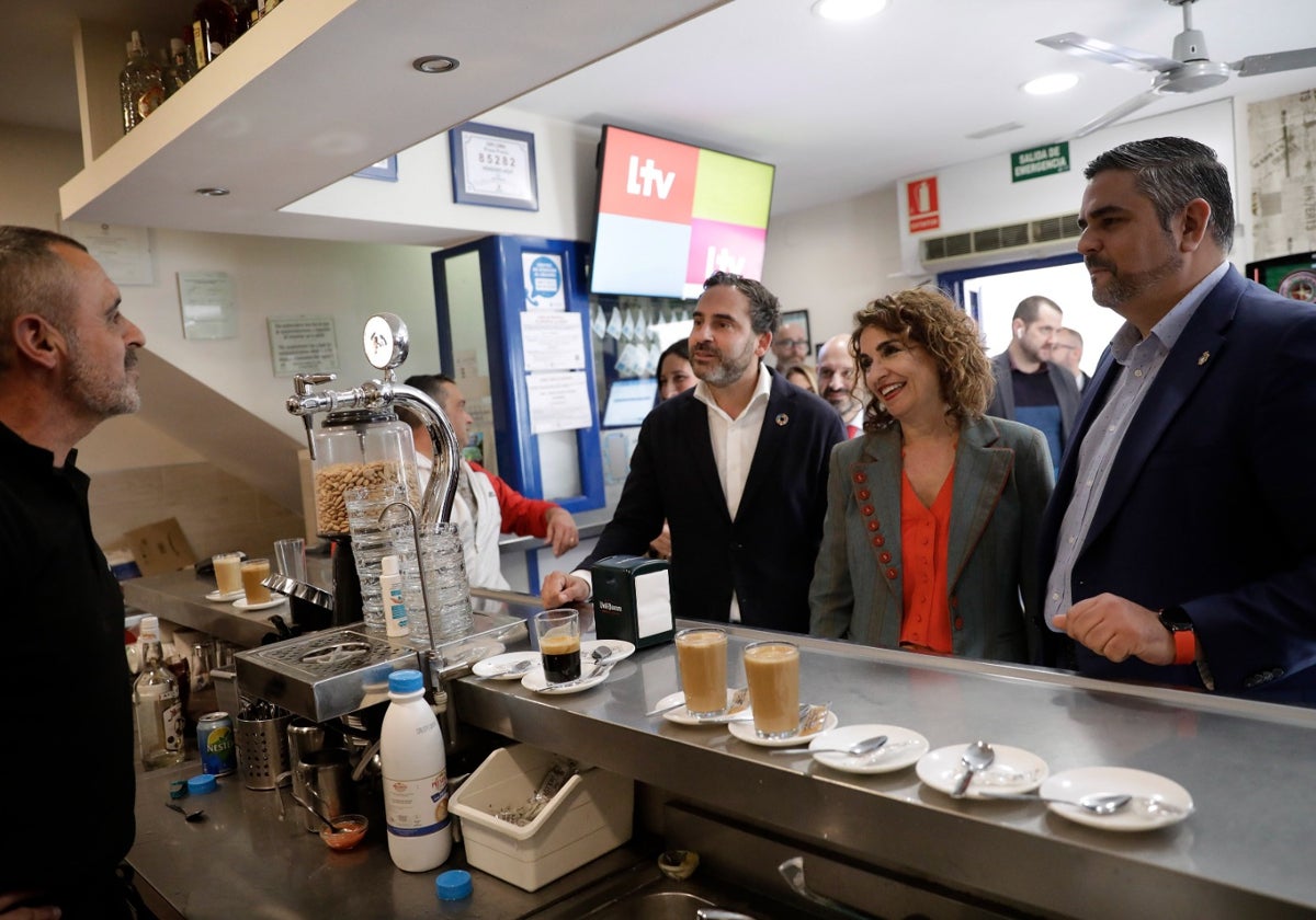 La ministra María Jesús Montero se vuelca con Málaga