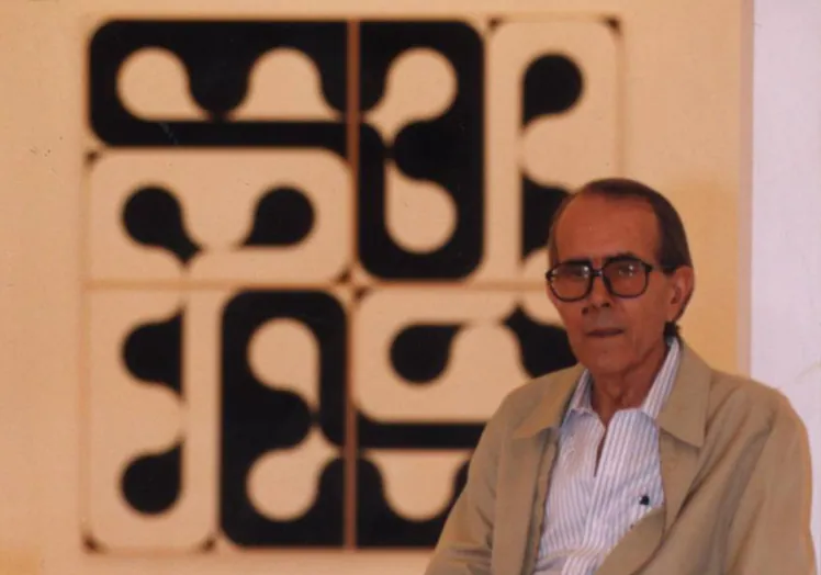 Manuel Barbadillo, en su última exposición en Málaga en 2002.