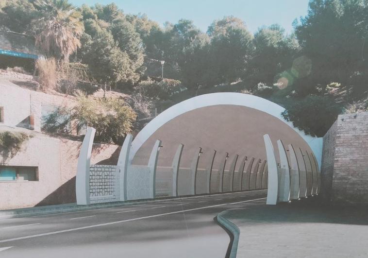 Málaga activa la reforma del túnel de la Alcazaba para quitarle coches y ruido