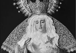 La Virgen de las Penas, en una instantánea antigua