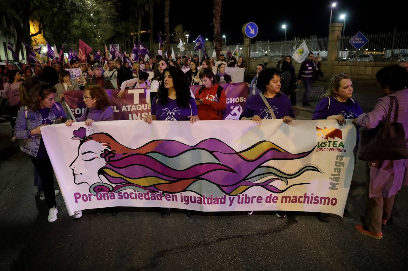 El feminismo malagueño ha marchado unido por los derechos de las mujeres