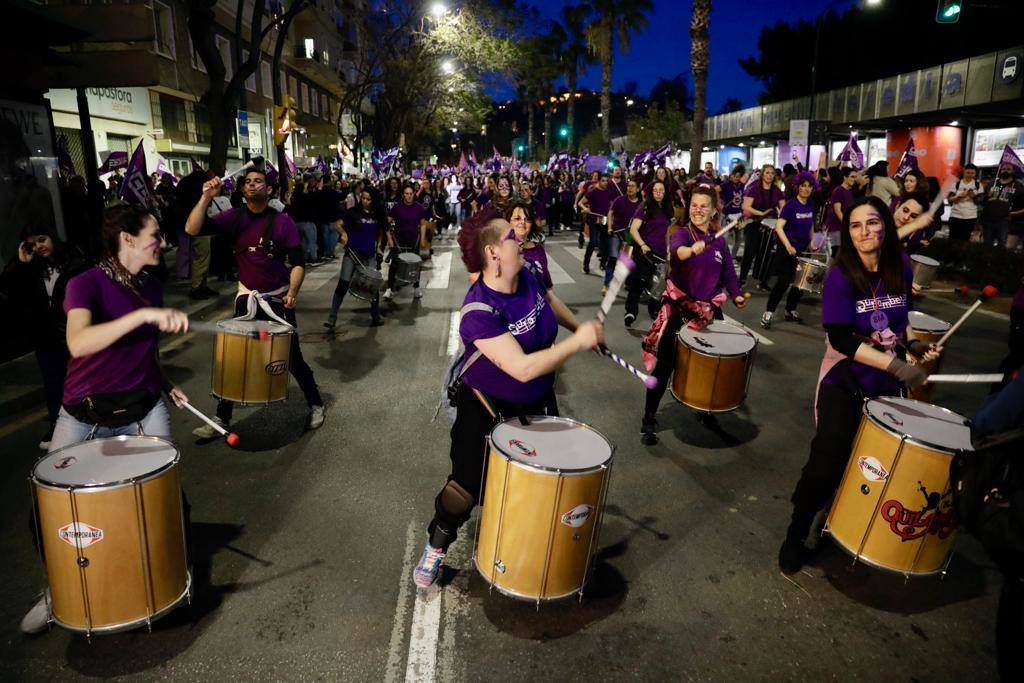 El feminismo malagueño ha marchado unido por los derechos de las mujeres