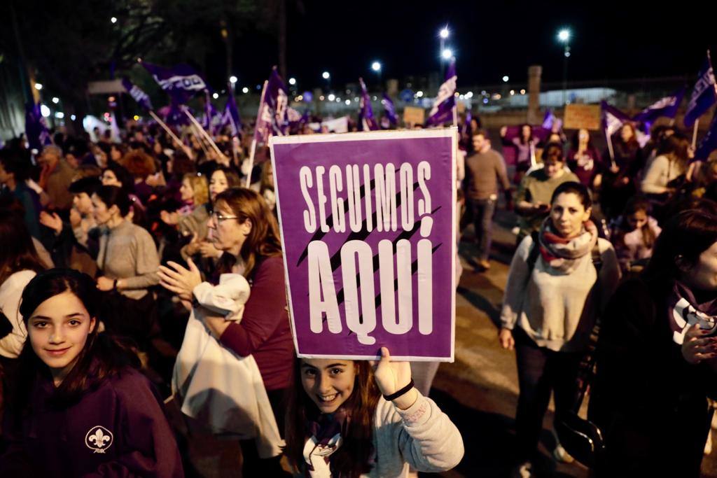 El feminismo malagueño ha marchado unido por los derechos de las mujeres