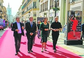 Muñoz, a la derecha, con Vigar, De la Torre y Losada.