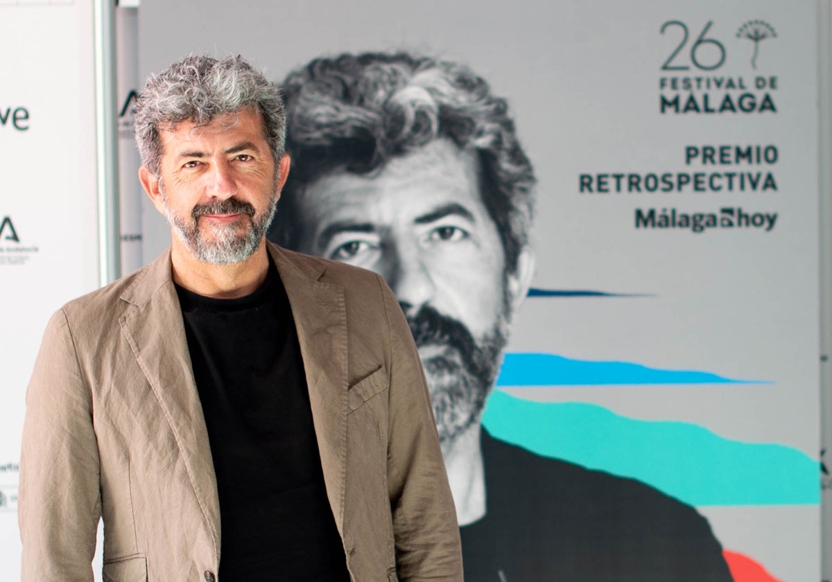 Alberto Rodríguez, antes de su encuentro con la prensa en el Festival de Málaga.