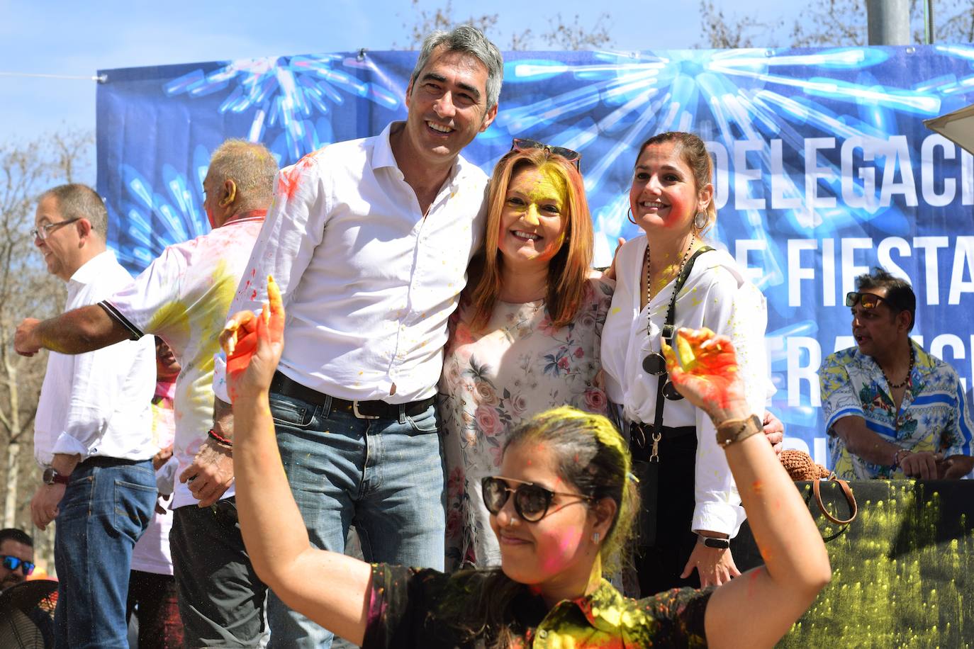 Celebración del Holi en Benalmádena este 12 de marzo. 