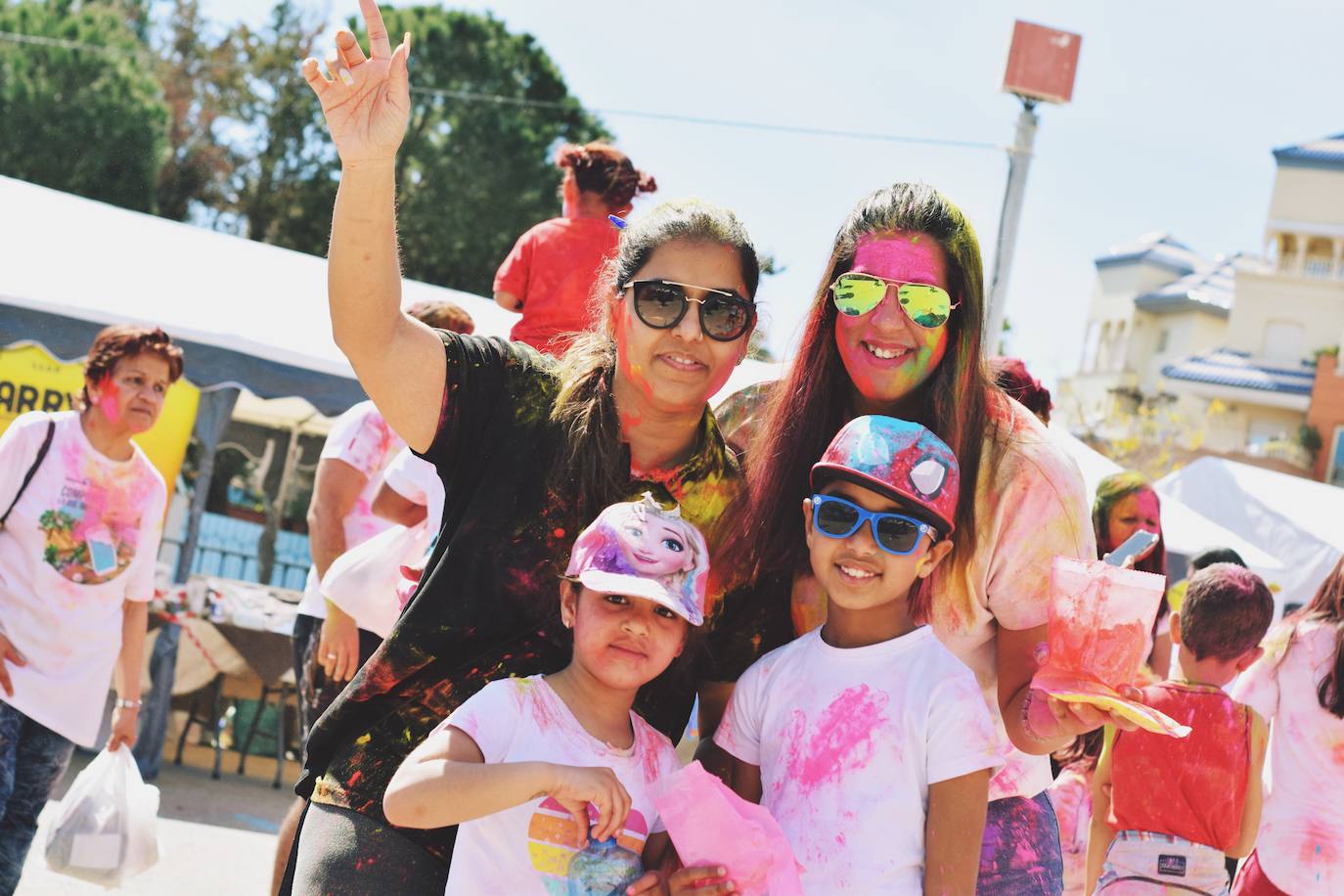 Celebración del Holi en Benalmádena este 12 de marzo. 