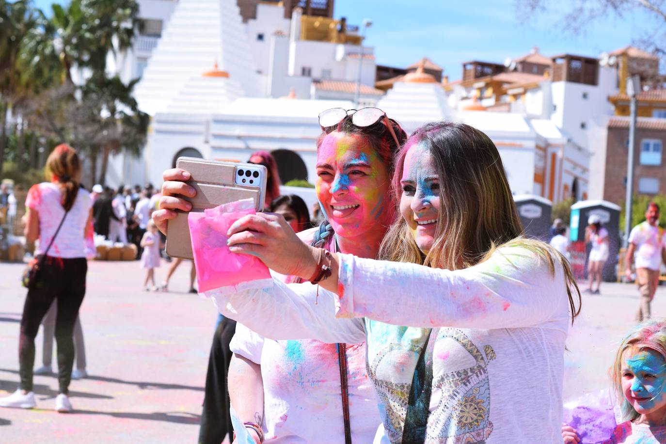 Celebración del Holi en Benalmádena este 12 de marzo. 