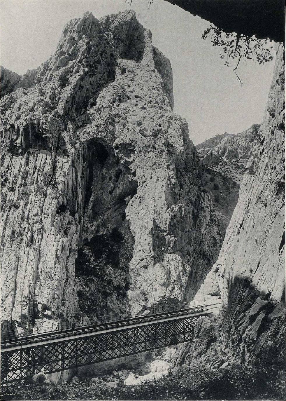 'Desfiladeros del Chorro' (BN). Hauser y Menet (1891).