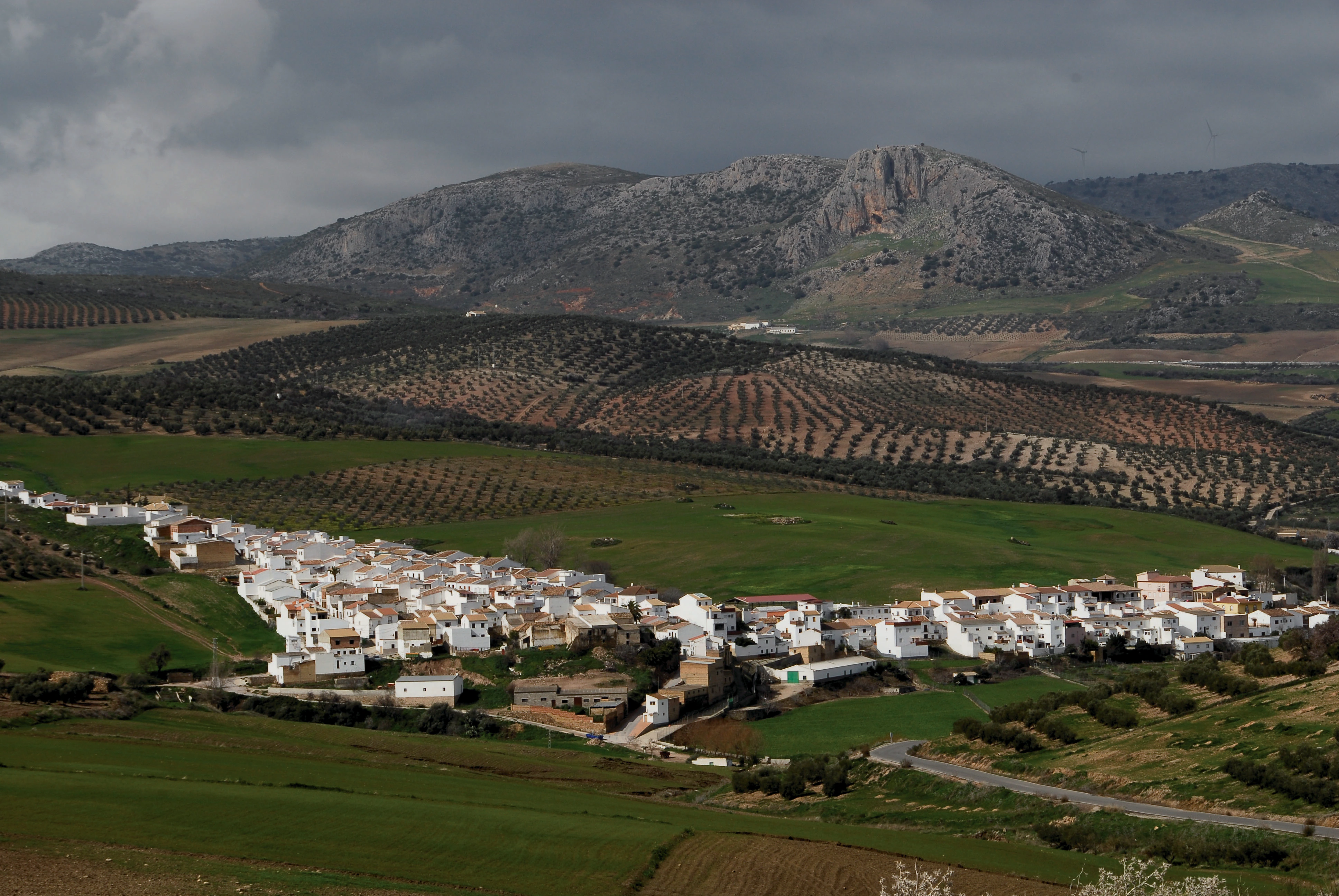 Vista de la localidad de Serrato.