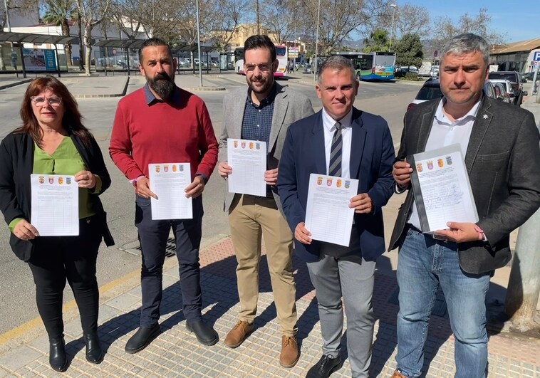 Vélez-Málaga, Almáchar, El Borge y Moclinejo exigen su ingreso en el Consorcio de Transporte Metropolitano