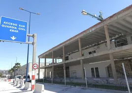 Obras del nuevo cuartel de la Guardia Civil en el muelle de San Andrés del Puerto.