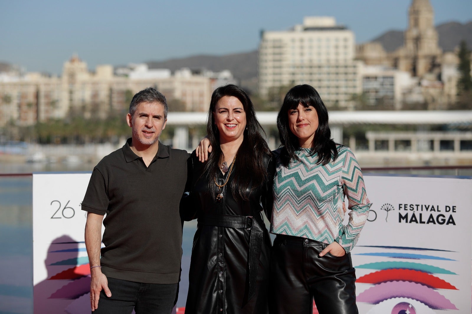 Photocall con el equipo de la película 'La pecera' de Glorimar Marrero. Con la presencia de la directora, las actrices Isel Rodríguez y Magali Carrasquillo y los productores Amaya Izquierdo y José Esteban.